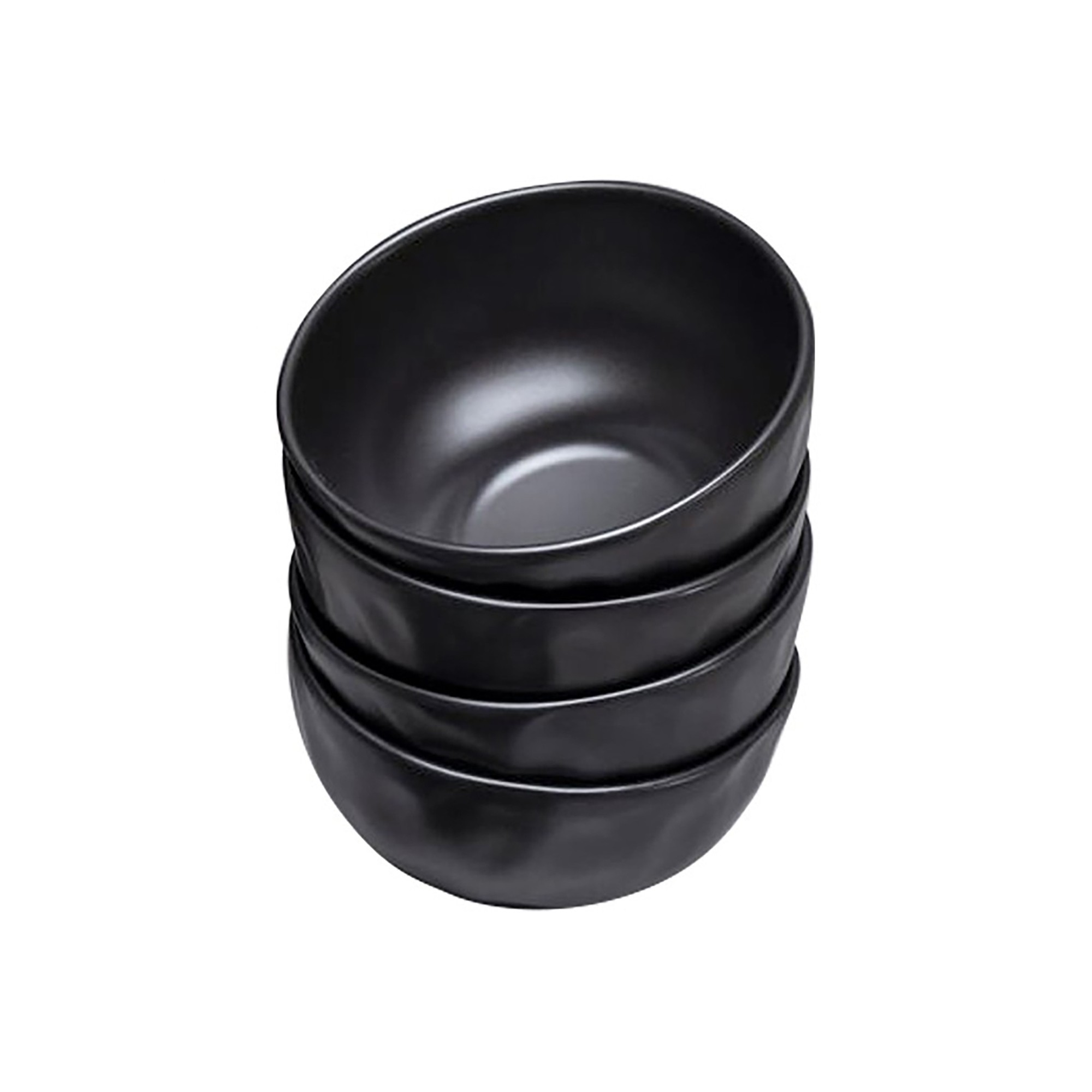 Bols Organic noirs 15cm set de 4 Kare Design
