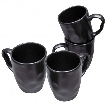Mugs Organic noirs set de 4 Kare Design Mugs Organic noirs set de 4 Kare Design
