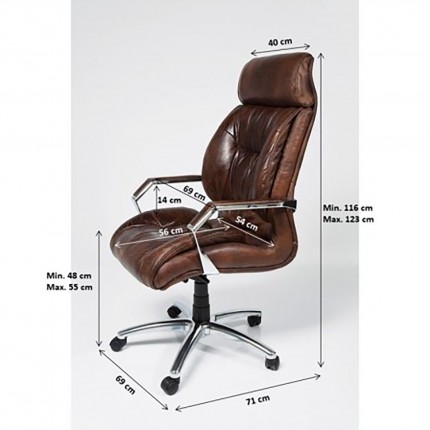 Fauteuil de bureau Cigar Lounge Kare Design