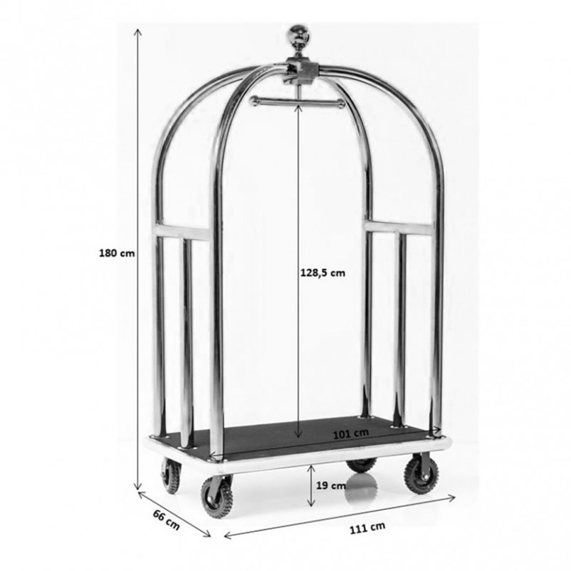 Porte-bagages VIP Vegas noir mat Kare Design