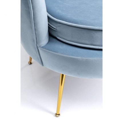 Fauteuil Water Lily bleu Kare Design