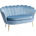 Canapé Water Lily 2 places bleu 132cm Kare Design