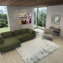 Tapis Glimmer 240x170cm bleu Kare Design