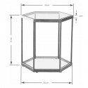 Table d'appoint Comb dorée Kare Design