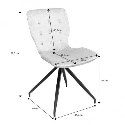 Chaise Butterfly crème Kare Design
