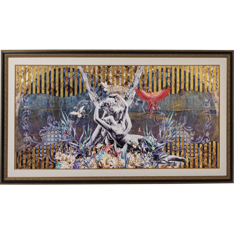 Tableau ancadré Lovers 180x106cm