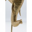 Bougeoir tête d'éléphant doré 36cm Kare Design