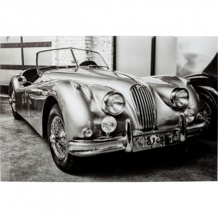 Tableau en verre voiture vintage 150x100cm Kare design