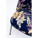 Chaise Cecil bleue fleurs Kare Design