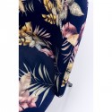 Chaise Cecil bleue fleurs Kare Design