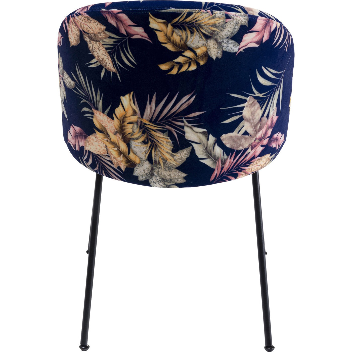 Chaise Cecil bleue fleurs Kare Design