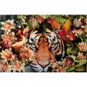 Tableau en verre Tiger on Hunt 150x100cm Kare Design