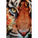 Tableau en verre Tiger on Hunt 150x100cm Kare Design