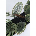 Console noire feuilles tropicales 100x25cm Kare Design