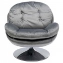 Fauteuil pivotant Cosy velours gris Kare Design