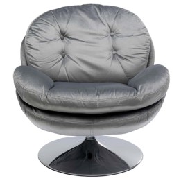 Fauteuil pivotant Cosy gris Kare Design