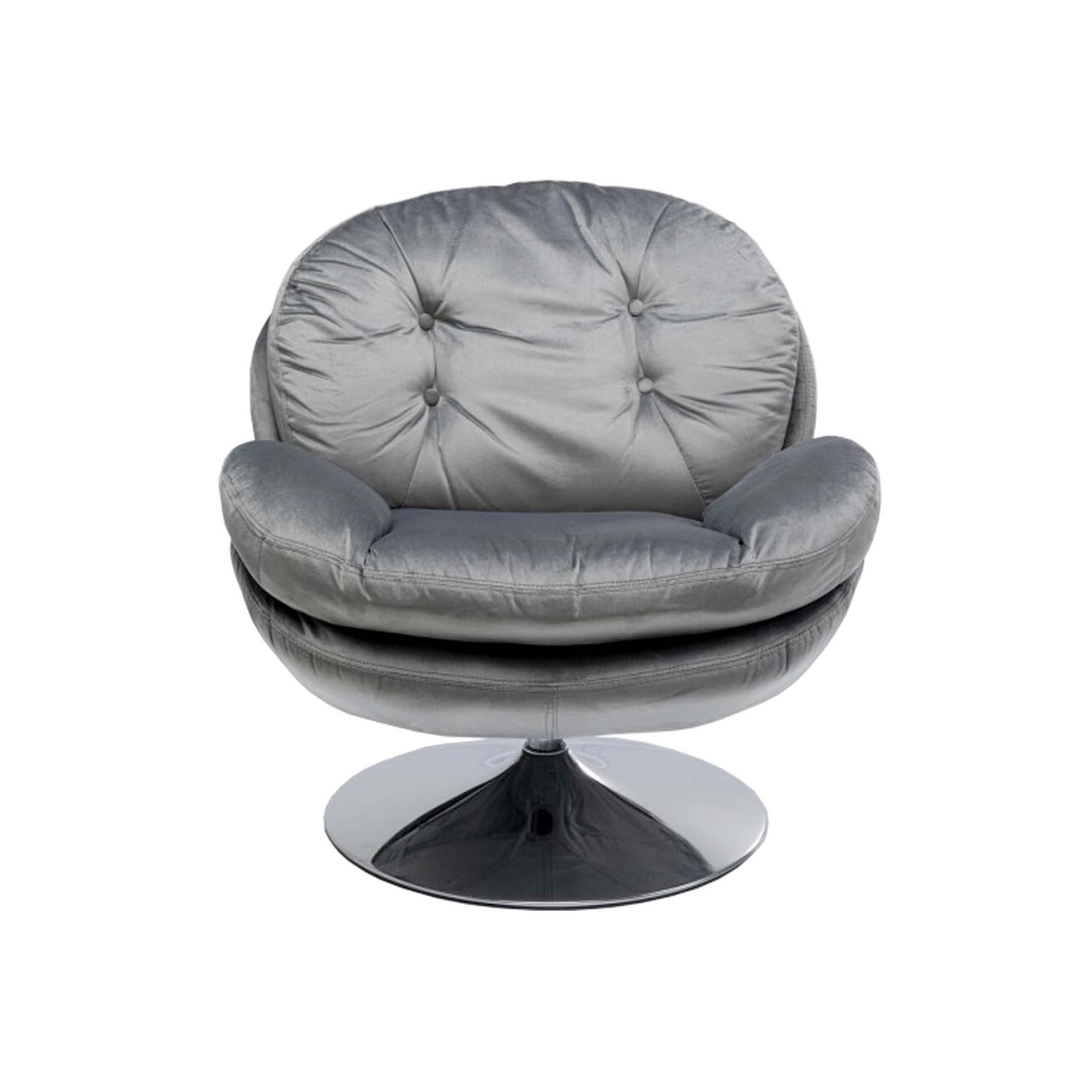 Fauteuil pivotant Cosy gris Kare Design