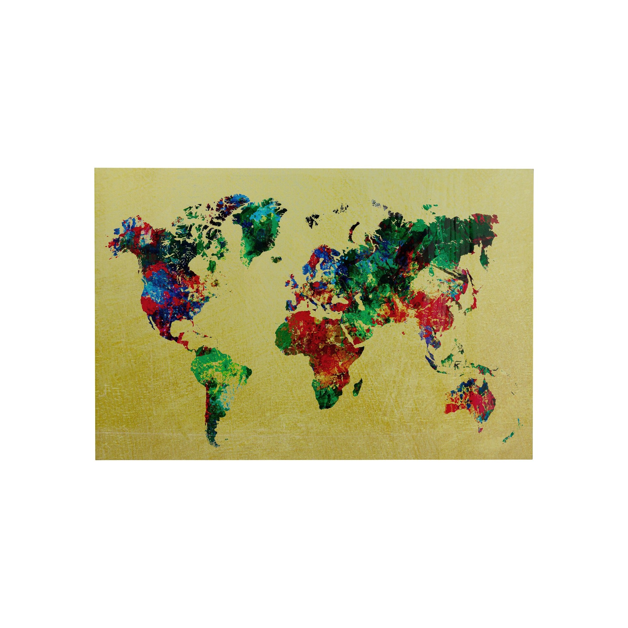 Tableau en verre carte du monde 150x100cm Kare Design