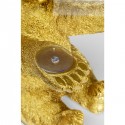 Table d'appoint ours doré plateau verre Kare Design