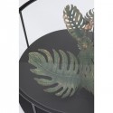 Table basse feuilles tropicales 80cm Kare Design