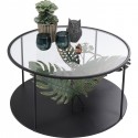 Table basse feuilles tropicales 80cm Kare Design