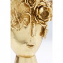 Vase doré couronne fleurs 30cm Kare Design