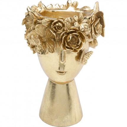 Vase Flowercrown Gold 30cm Kare Design Vase Flowercrown Gold 30cm Kare Design