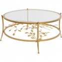 Table basse Leafline dorée 88cm Kare Design