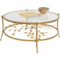 Table basse Leafline dorée 88cm Kare Design