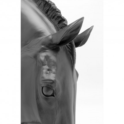 Déco tête de cheval noire 72cm Kare Design