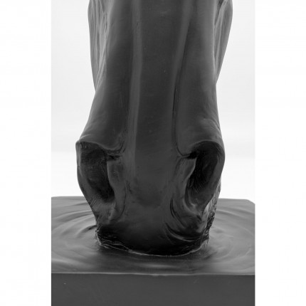 Déco tête de cheval noire 72cm Kare Design