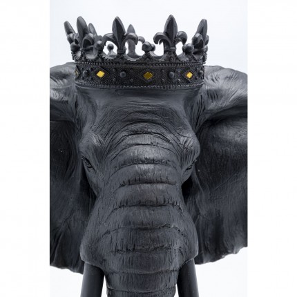 Déco éléphant couronne noire Kare Design