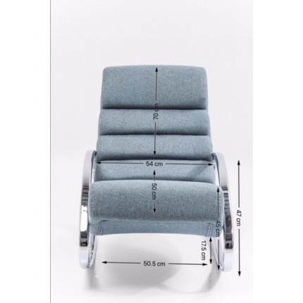 Fauteuil à bascule Manhattan beige Kare Design