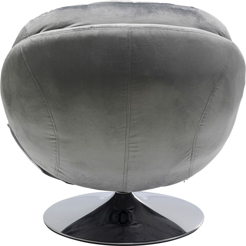 Fauteuil pivotant Cosy gris Kare Design