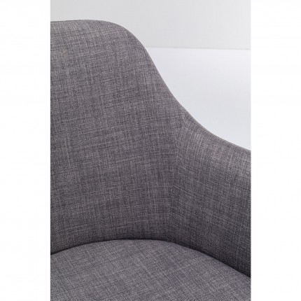 Chaise pivotante Lady grise Kare Design