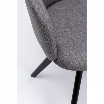 Chaise pivotante Lady grise Kare Design