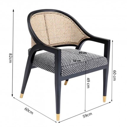 Chaise avec accoudoirs Horizon Kare Design