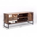 Meuble TV Rodeo 3 Tiroirs 2 Portes Kare Design