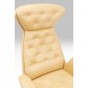 Fauteuil de bureau pivotant Brady laiton Kare Design