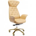 Fauteuil de bureau pivotant Brady laiton Kare Design