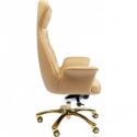 Fauteuil de bureau pivotant Brady laiton Kare Design