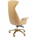Fauteuil de bureau pivotant Brady laiton Kare Design