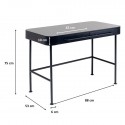 Bureau Montieri anthracite 100x53cm Kare Design