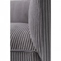 Canapé Cubetto Cord 3 places gris clair 220cm Kare Design