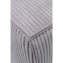 Canapé Cubetto Cord 3 places gris clair 220cm Kare Design