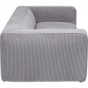 Canapé Cubetto Cord 3 places gris clair 220cm Kare Design