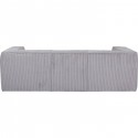 Canapé Cubetto Cord 3 places gris clair 220cm Kare Design