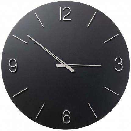Horloge murale Oscar 60cm noire Kare Design