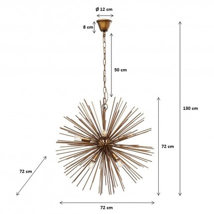 Suspension Beam laiton 72cm Kare Design