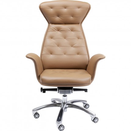 Fauteuil de bureau pivotant Brady argent Kare Design